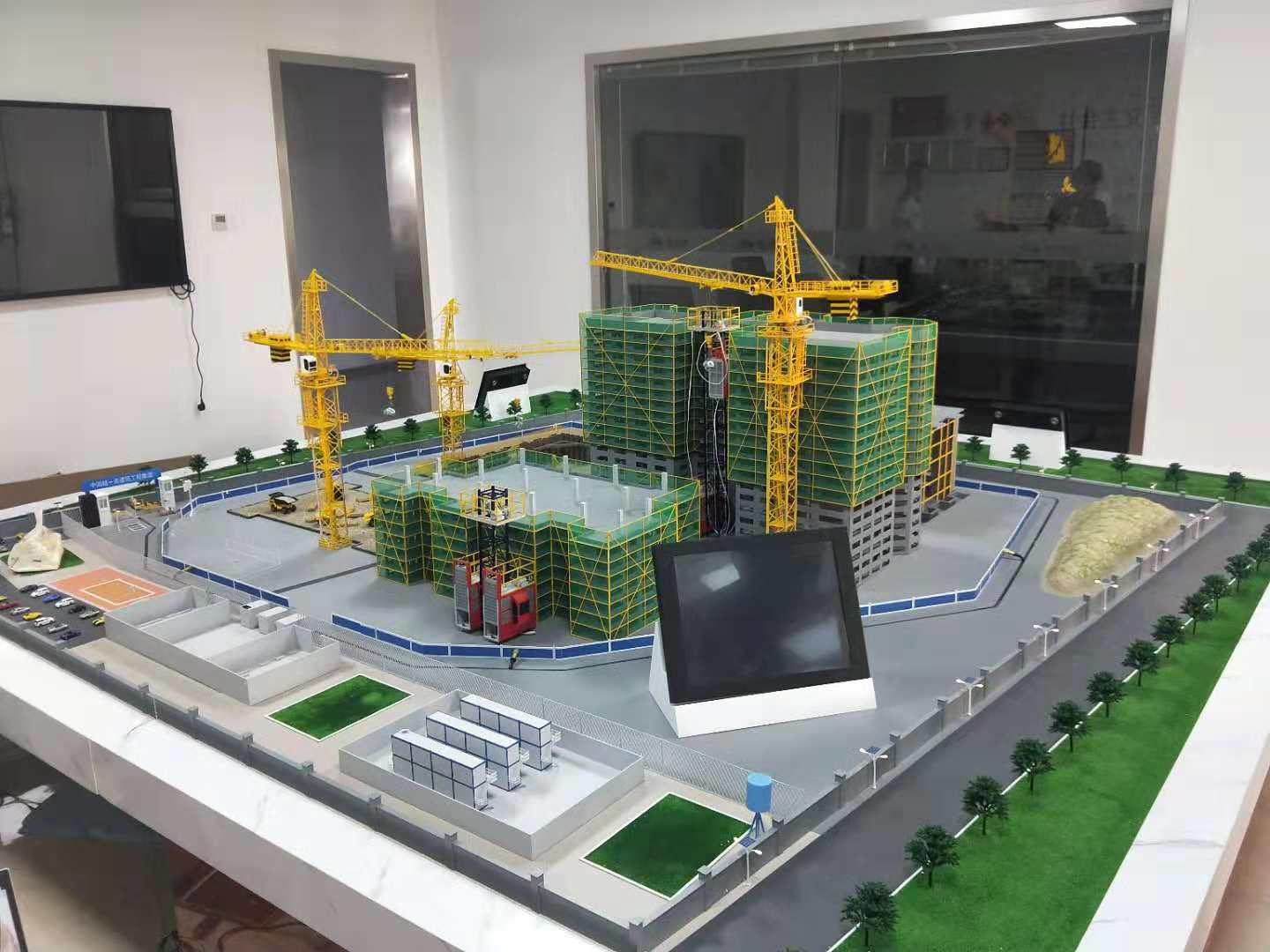 什邡市建筑施工场景模型